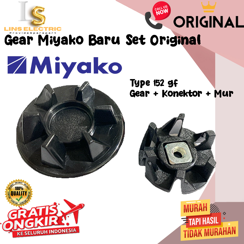 Gigi Blender Miyako / Conektor Blender Miyako 152 GF Miyako Baru Satu Set Original