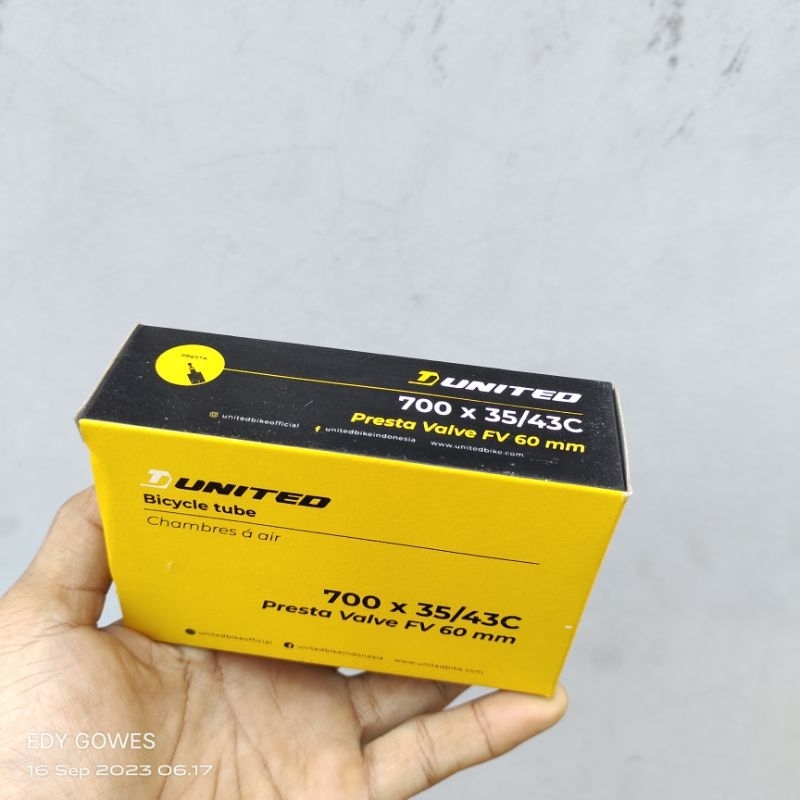 ban dalam united 700x35/43C ban dalam 700x35c sampai dengan 700x43c termasuk juga 700x40c