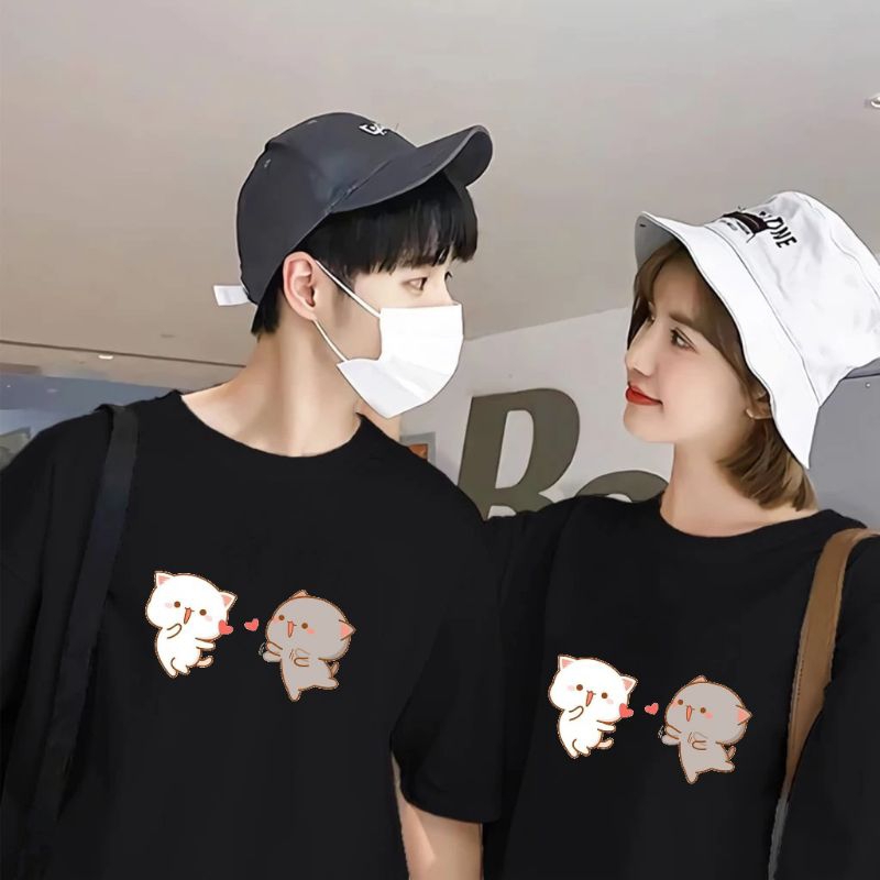 Baju kaos couple cat love | kaos couple cat love | kaos murah