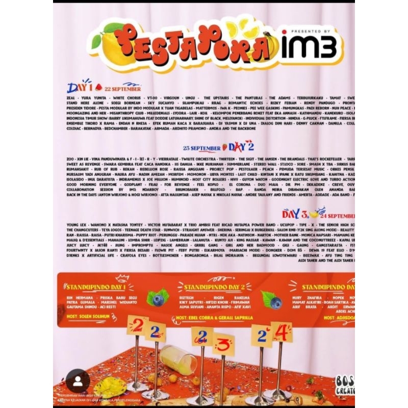 TIKET 3DAYS PASS PESTAPORA