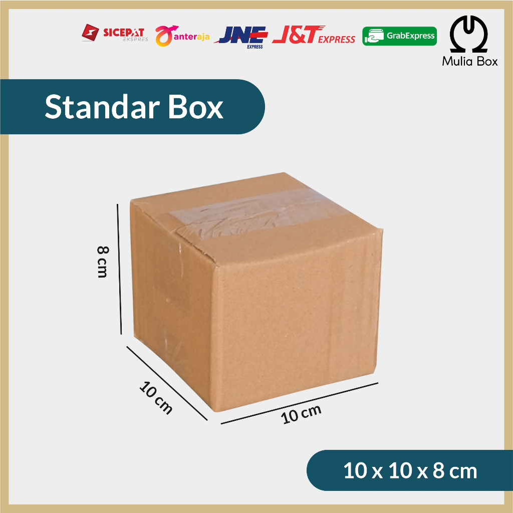 

Kardus Packing Standar Box 10 x 10 x 8 cm Corrugated Karton Dus Kecil Polos Packaging Serbaguna