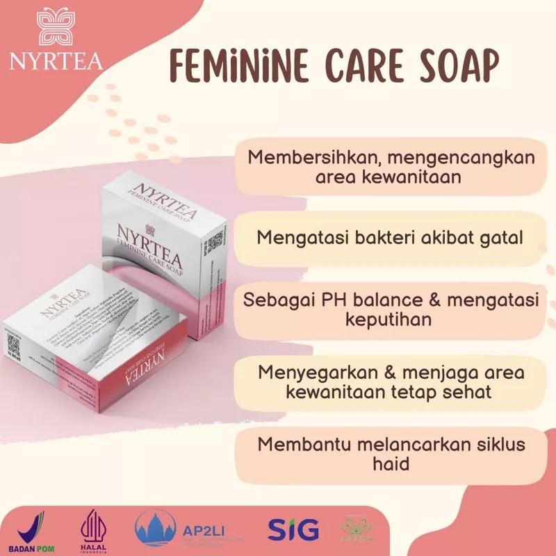 SABUN KEWANITAAN NYRTEA FEMININE CARE SOAP
