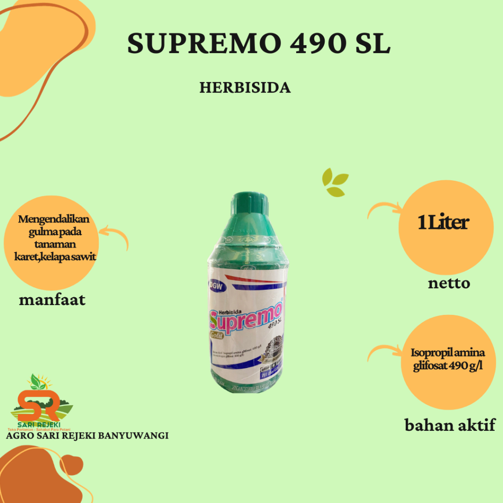 SUPREMO 490SL 1LITER HERBISIDA SISTEMIK
