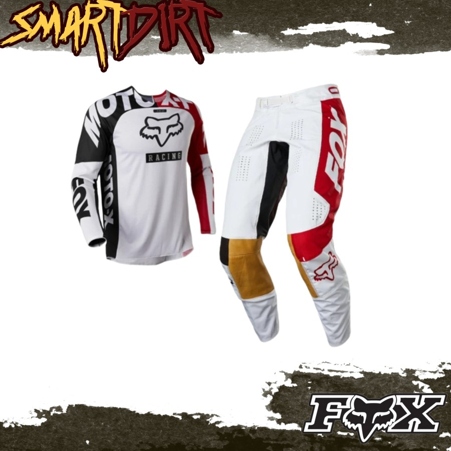 Jersey Fox 360 Paddox Red Black White Motocros Jerset Fox 360 Original
