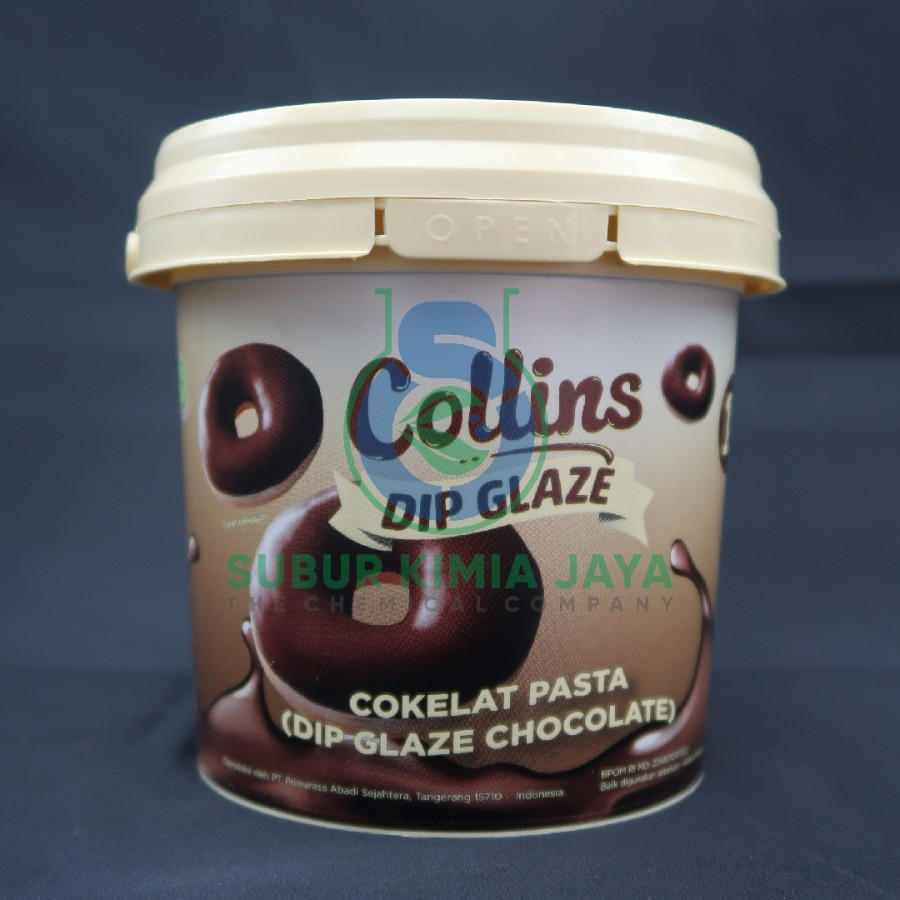 

Sekar_Shop07 Collins Dip Glaze Dark Chocolate 1 Kg / Topping Pasta Rasa Coklat / Selai Coklat