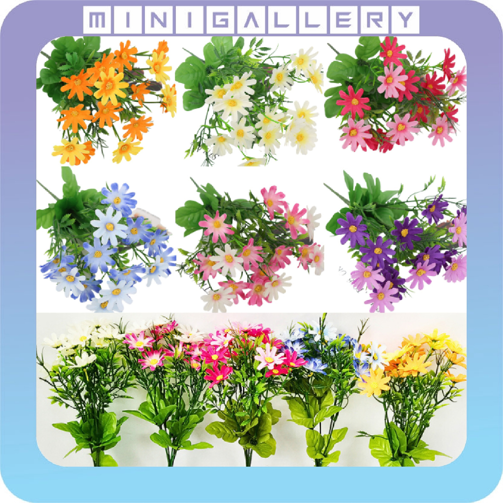 Buket Bunga Aster Artifisial Hiasan Dekorasi Rumah Backdrop Pelaminan Wedding Decoration Artificial 