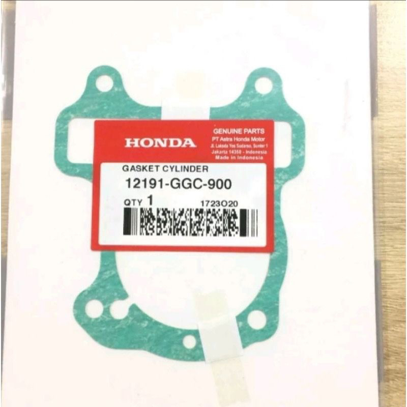 packing blok seher boring honda beat fi scoopy fi spacy fi ori 12191-ggc-900