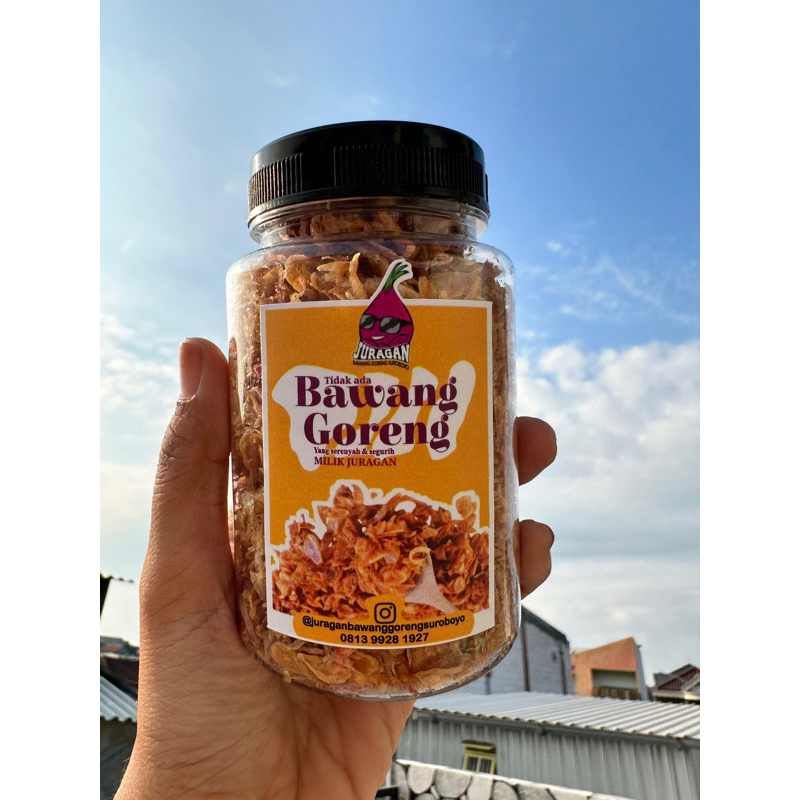 

Bawang goreng juragan asli 100% tanpa tepung 100 gram