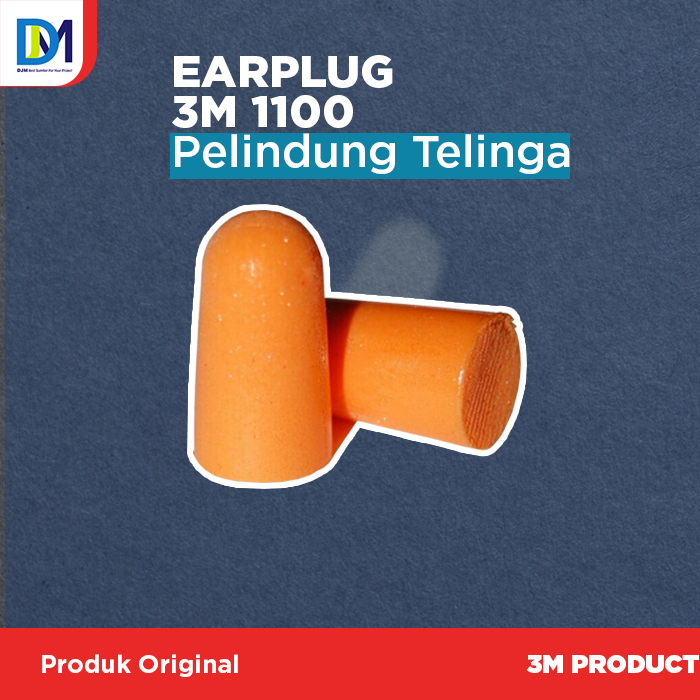 Ear Plug 3M 1100 Pelindung Penutup Telinga Ear Protector Ori Pabrik