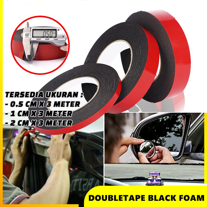 

DOUBLE TAPE FOAM AUTOMOTIVE SOLASI BOLAK BALIK ACRYLIC 3M