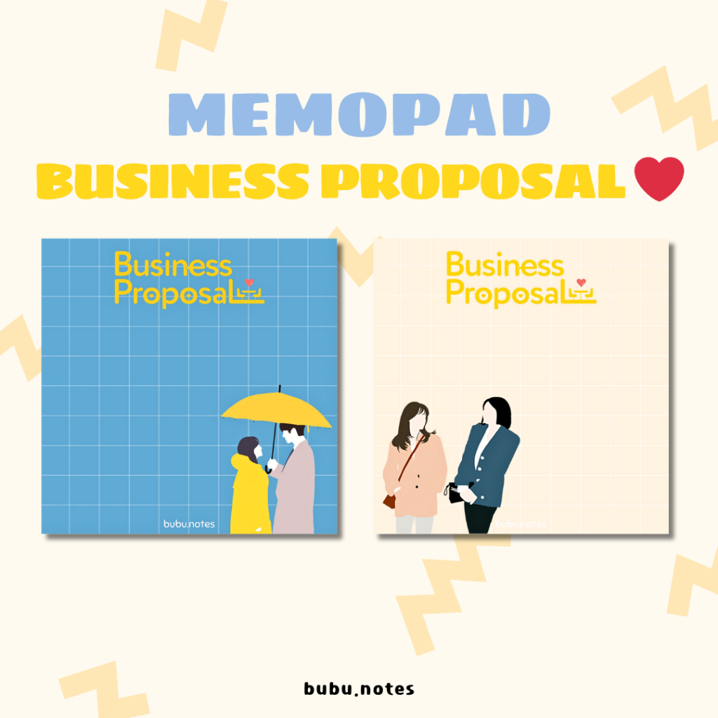 

BUSINESS PROPOSAL - Memopad Kdrama Korean Drama Sticky Note Post it Memo Pad Notes Paper Study Stationary