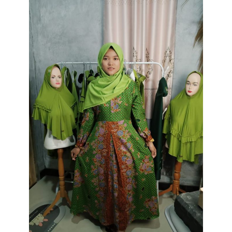 Gamis muslimat NU semi sutra