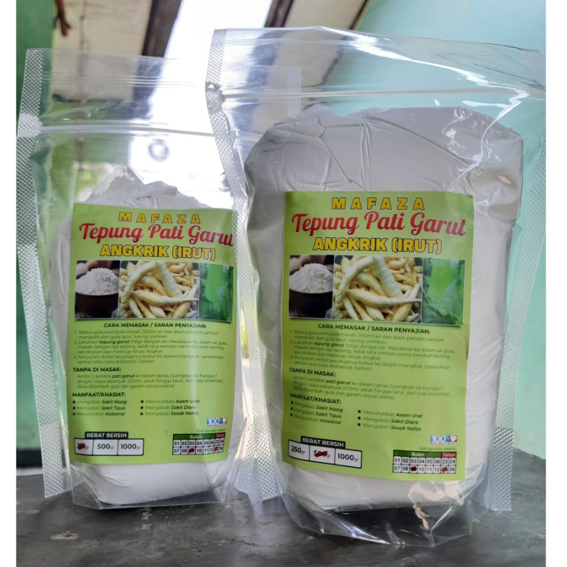 

TEPUNG GARUT/PATI ASAM LAMBUNG/ANGKRIK /ARROWROOT 500Gr