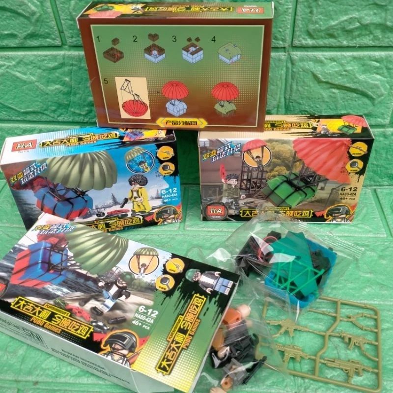 mainan robot rakit motif lego