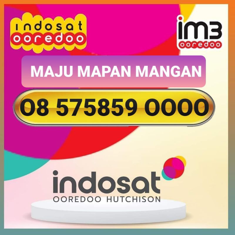 Nomor Cantik indosat Maju Mapan Mangan 0000