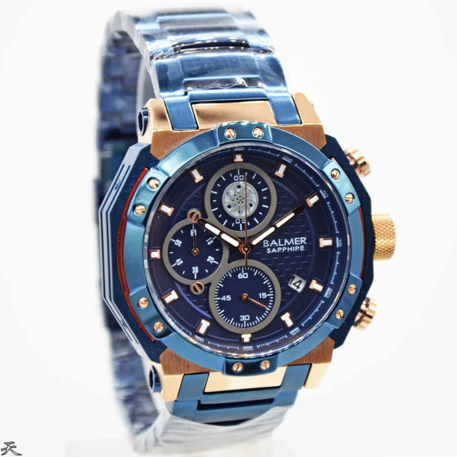 BALMER B.7998 / b7998 JAM TANGAN PRIA BALMER ORIGINAL GARANSI RESMI - Blue Rose