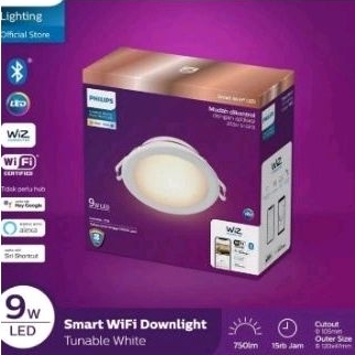 Philips Smart Wifi LED Downlight 9 Watt Warm White
