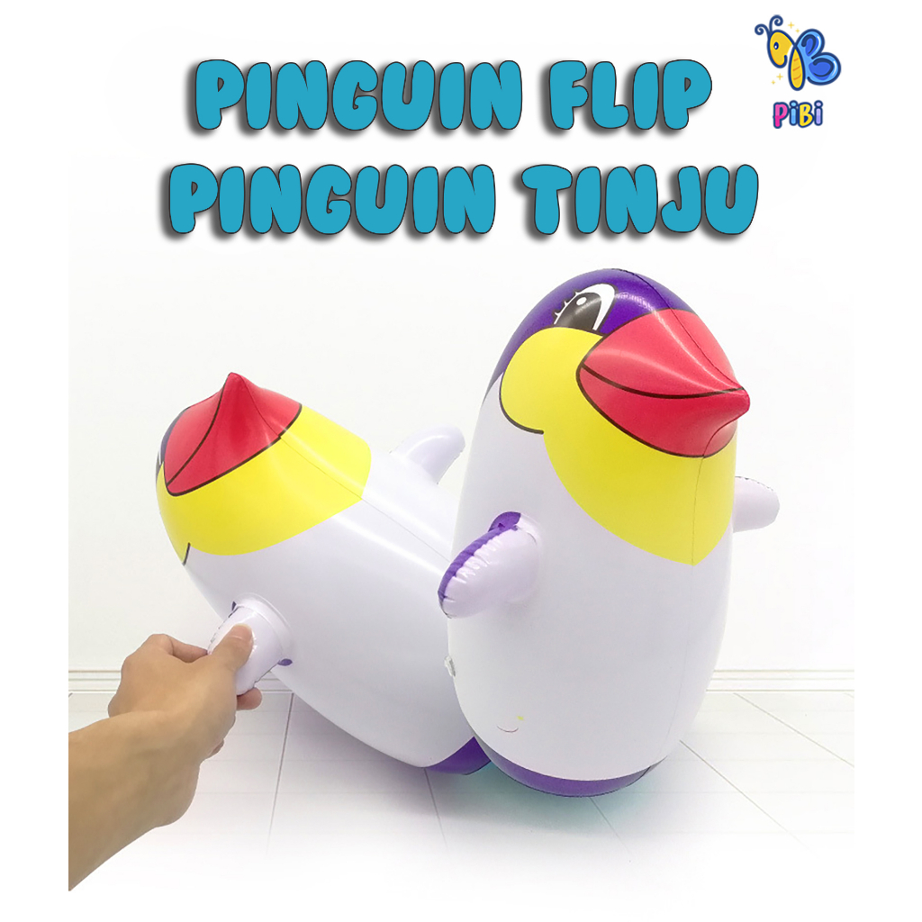 PIBI - Mainan Balon Tinju Pinguin / Pinguin Flip / Balon Pinguin
