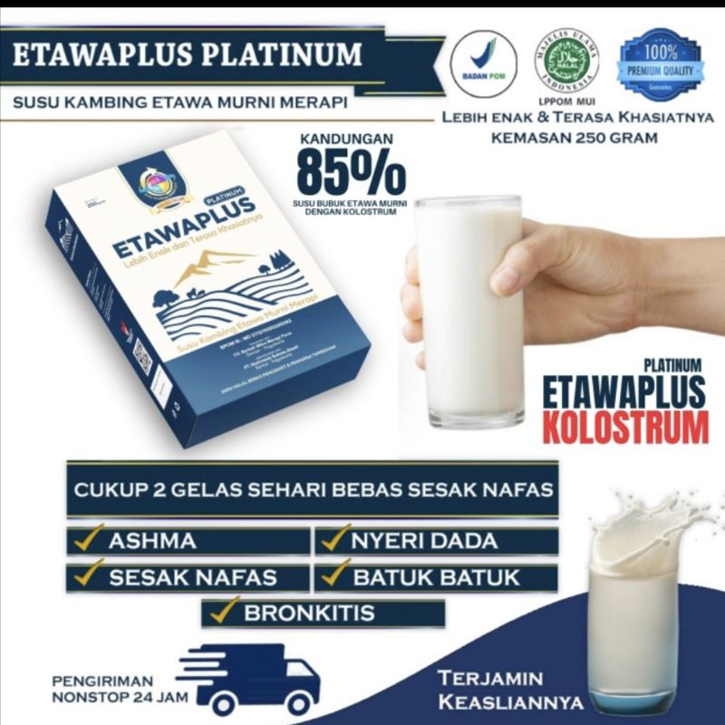 

Etawaplus Platinum 250gram / Susu Nyeri Sendi / Etawaku Platinum - 100% Original