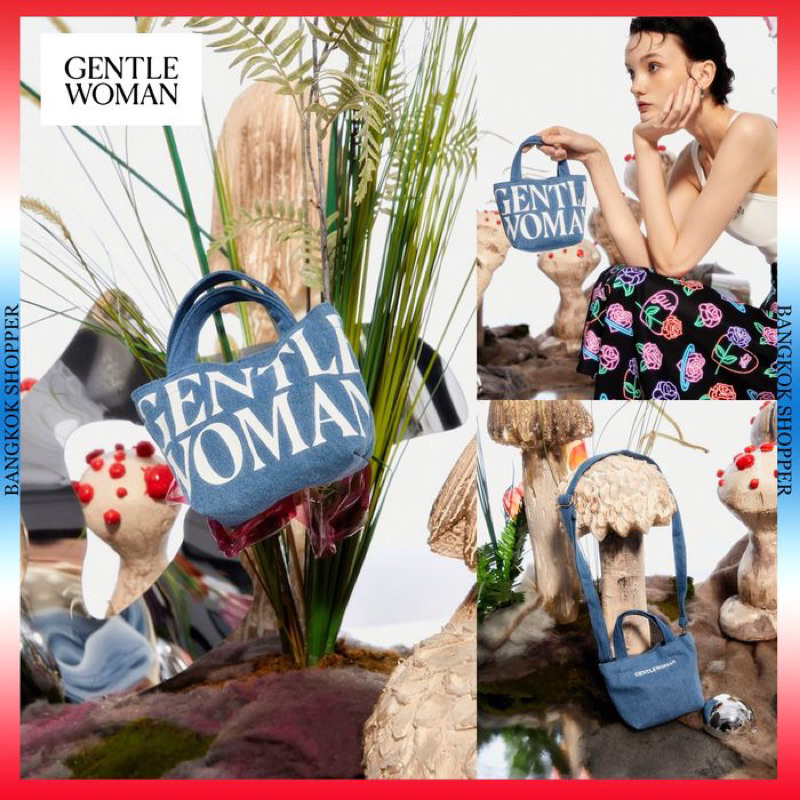 LITTLE DAISY | GENTLEWOMAN DENIM MICRO BAG NARCISSIST CLASSY PURSE / GENTEWOMAN MICRO TOTE BAG MINI 