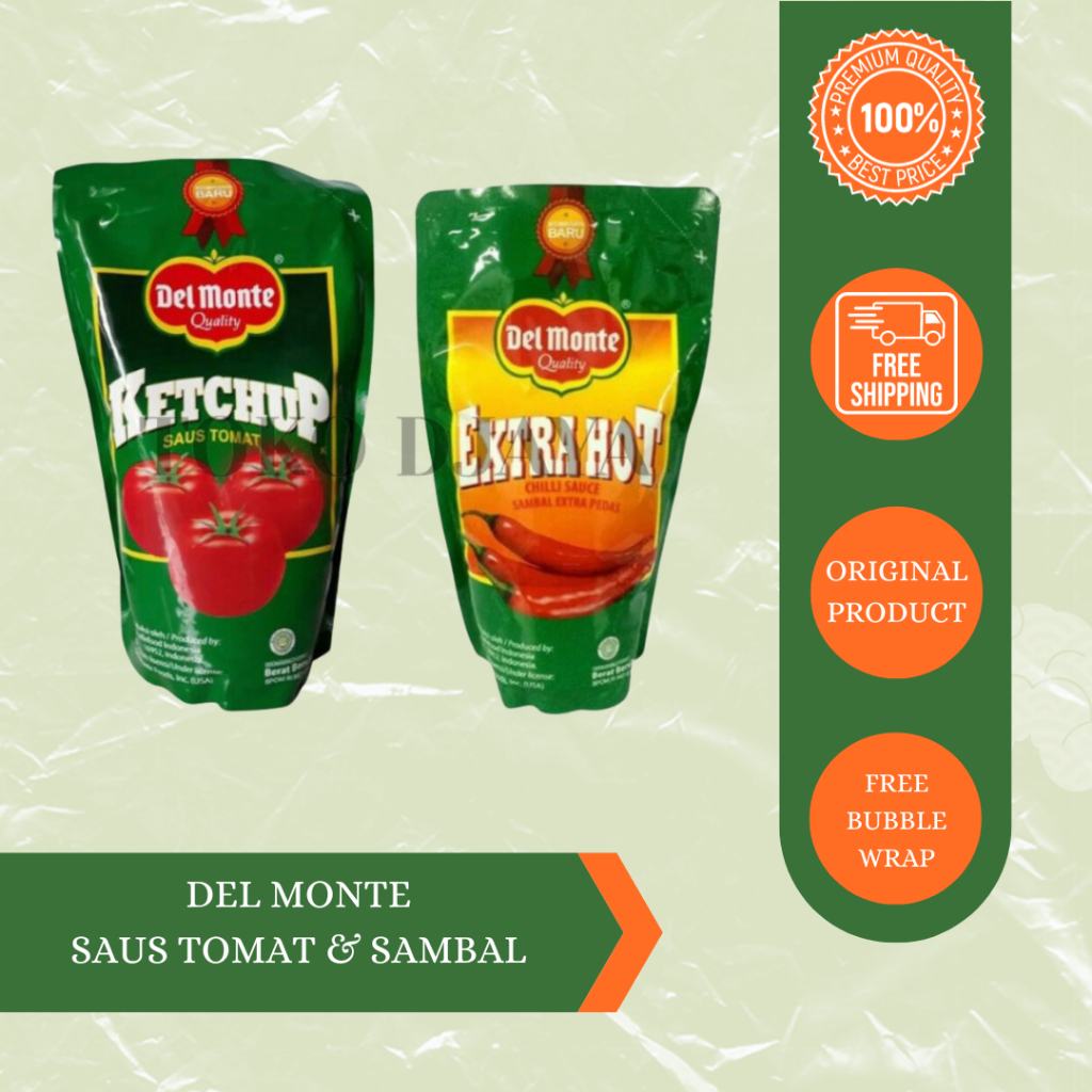 

Delmonte Extra Hot Chili Sauce Saus Saos Sambal Ekstra Pedas Tomat Ketchup 1kg