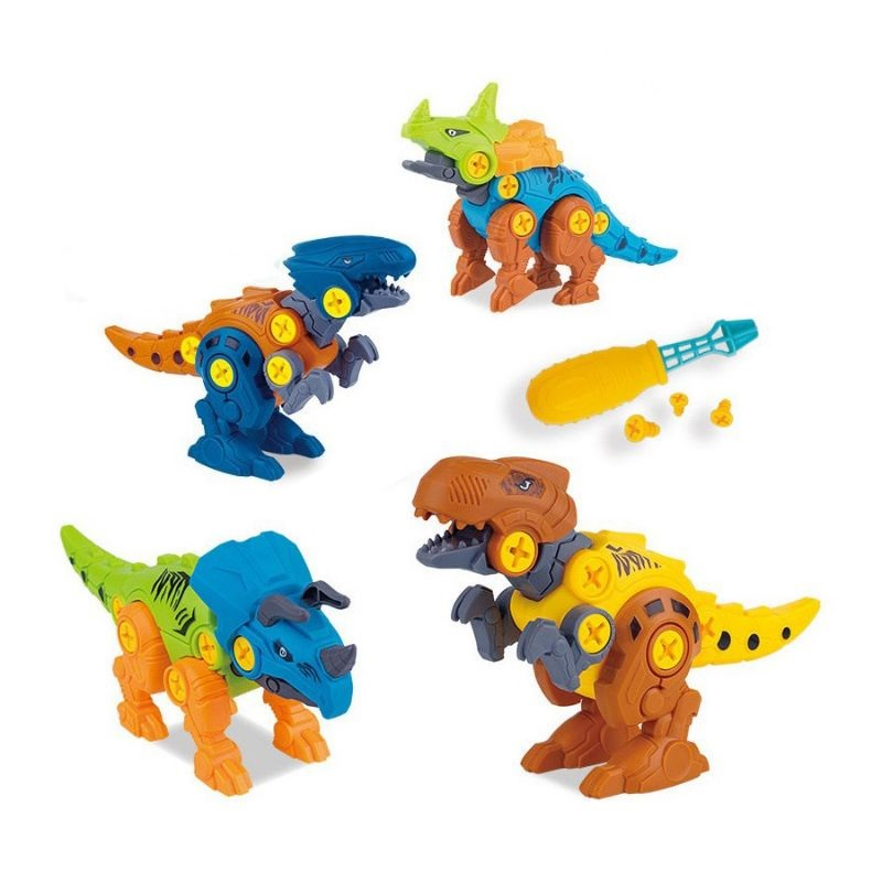 Mainan Robot Dinosaurus DIY Bisa Bongkar Pasang MC 460