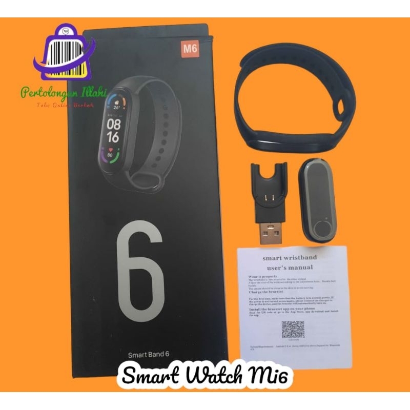 smartwatch mi6/7 jam tangan kesehatan digital smart watch