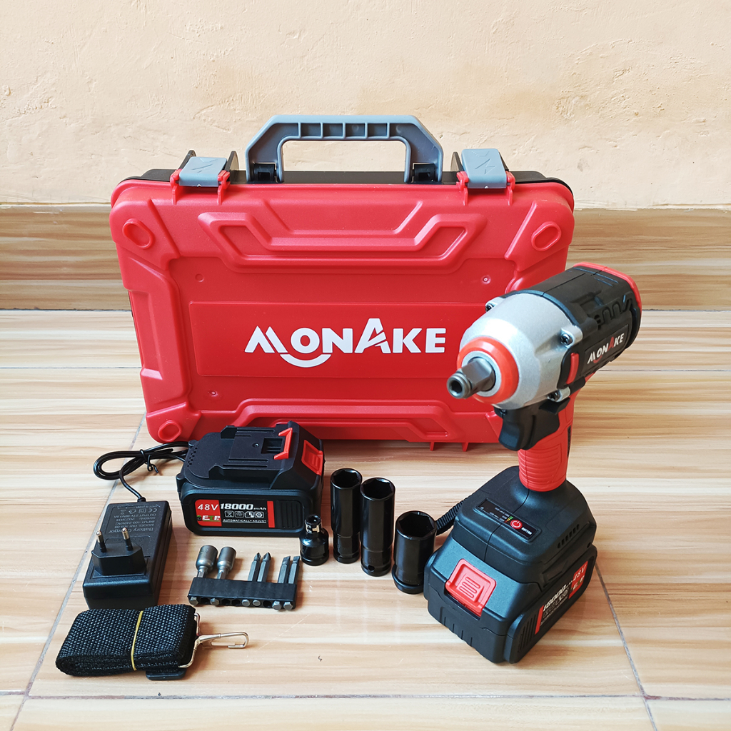 MONAKE 48V Mesin Impact Drill Baterai Cordless Brushless Mesin bor