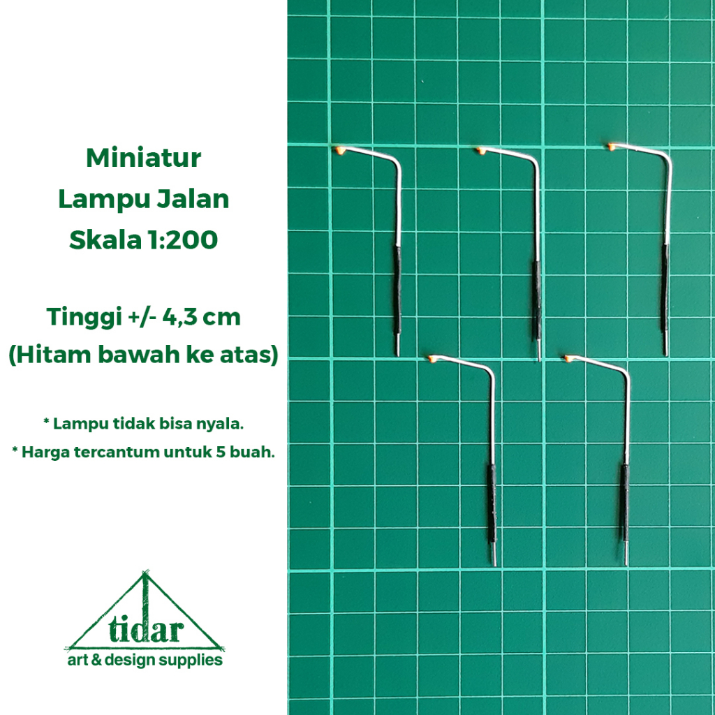 

[MR] MH - Miniatur Maket Tiang Lampu Jalan 1 Mata / Kepala Skala 1:200 #1