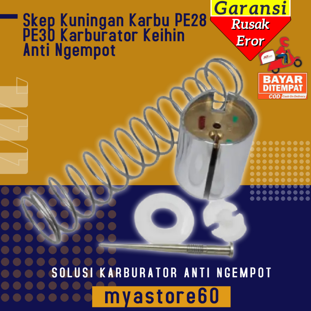 Skep Karbu Kuningan PE28 PE30 Karburator Keihin Anti Ngempot