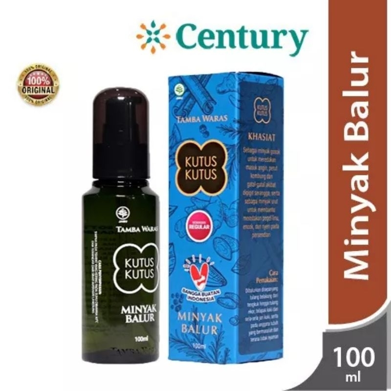 Minyak Kutus Kutus Herbal Organic 100ml / Minyak Balur / Minyak Organik