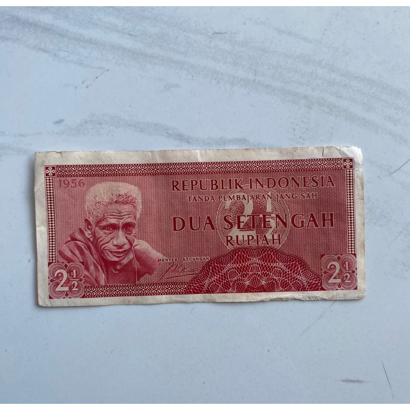 Uabg Kuno Dua Setengah Rupiah Tahun 1956