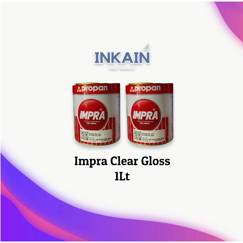 PROPAN Impra Melamine TOP COAT Clear Gloss Original 1liter / Clear Gloss Kayu