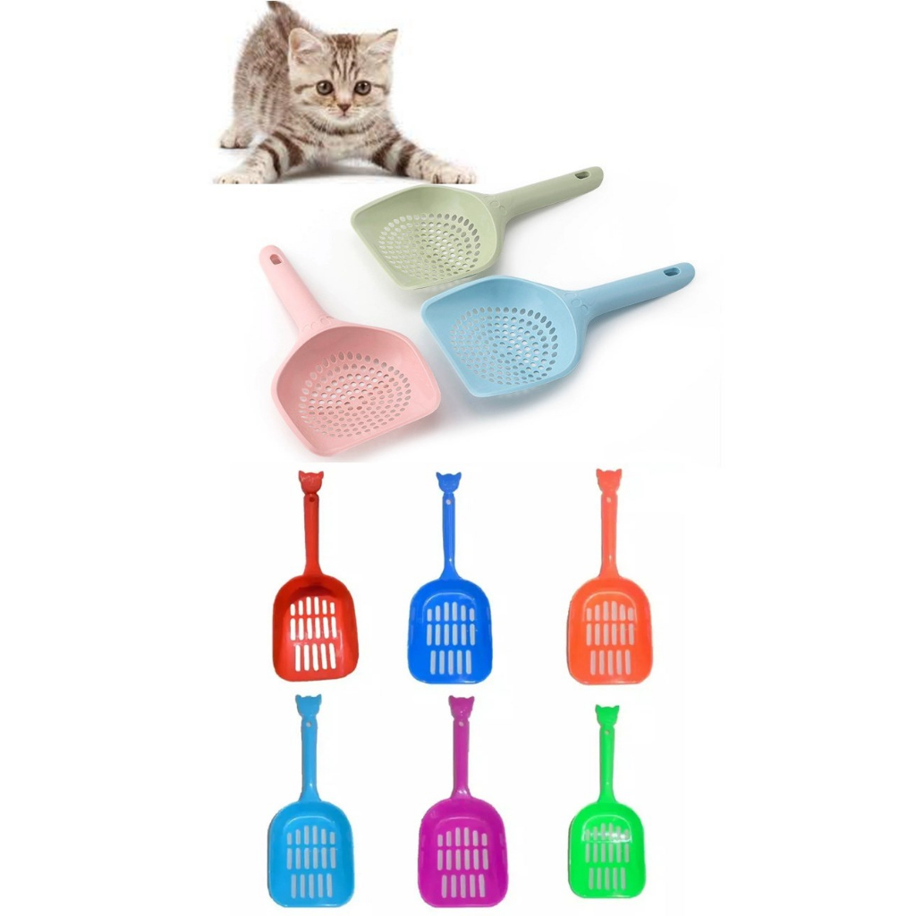 SEKOP Serokan Pasir kucing / serokan pup & pipis kucing / serokan untuk kotoran kucing dan anjing BA