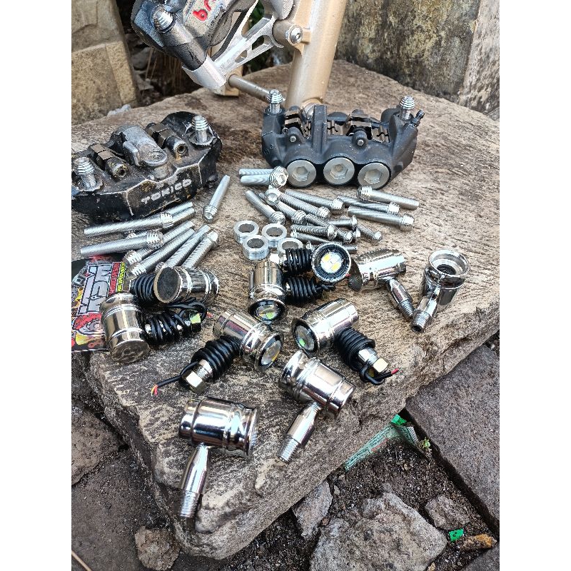 BARU_ SEIN LED CB MODEL STAINLESS NEW (SEN BESI NEW CAK BAS)LAMPU SEIN LED BESI PNP CB