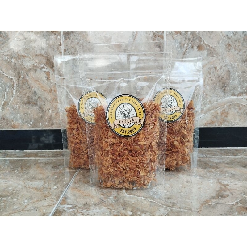 

Chelin Bawang Merah Goreng Premium 100gr Original tanpa tepung
