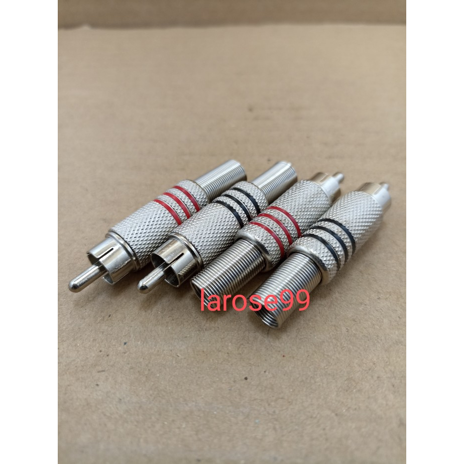 Jack RCA Besi Colokan RCA Male Jack RCA Cowo Harga Perpasang
