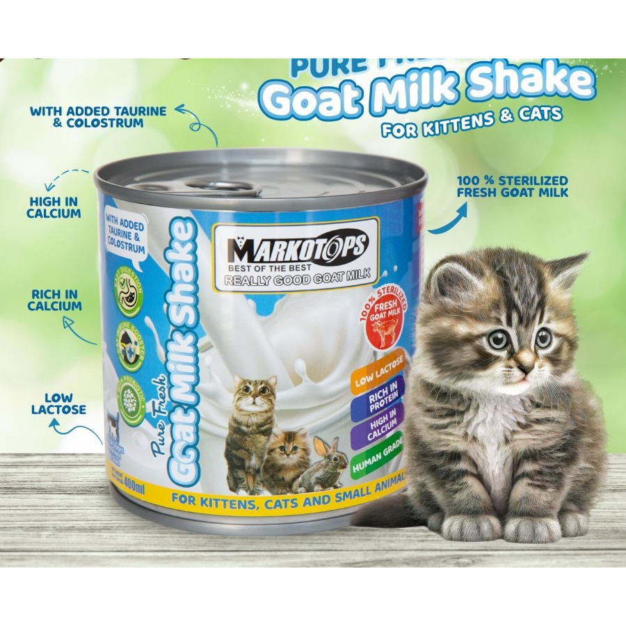 

Markotops Goat Milk Shake 400ML Susu Kambing Kucing