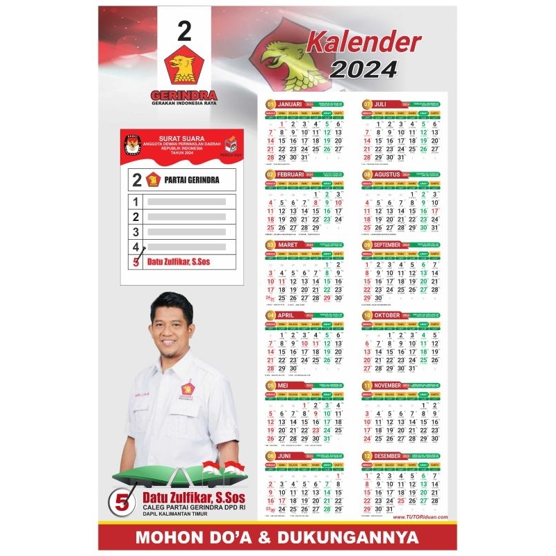 

KALENDER CALEG 2024 CUSTOM ALL PARTAI (Beli 10 bonus 1 beli banyak bisa nego)