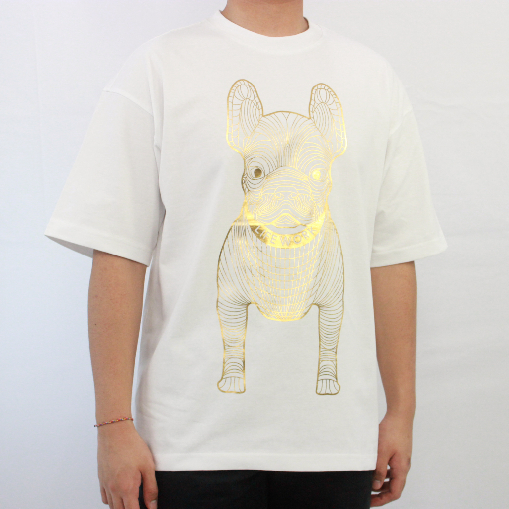 LIFEWORK Gold Radog White Tee