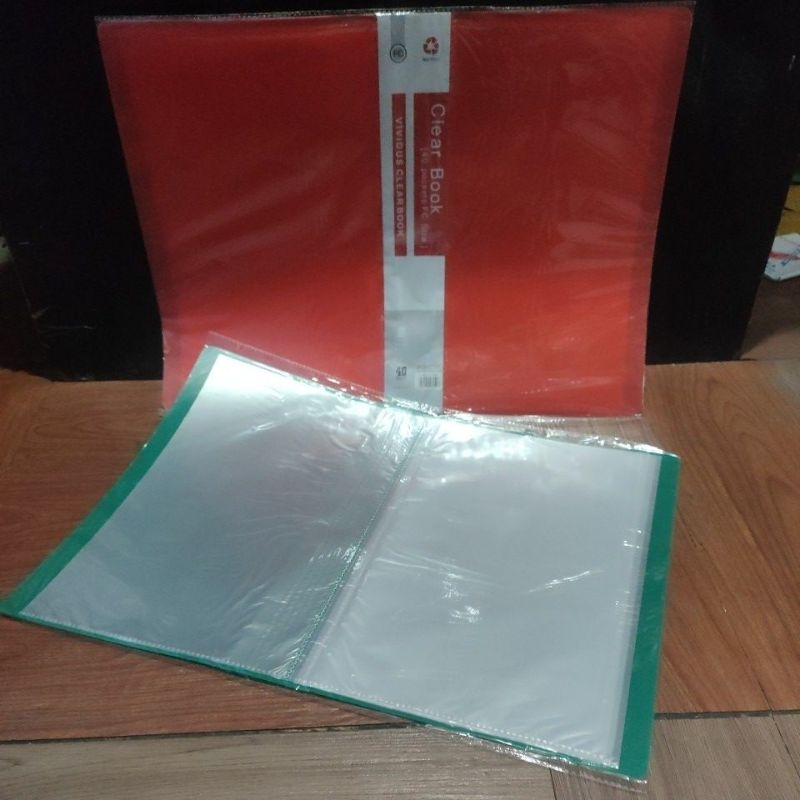 

Clear holder 40lembar pocket file display book map plastik