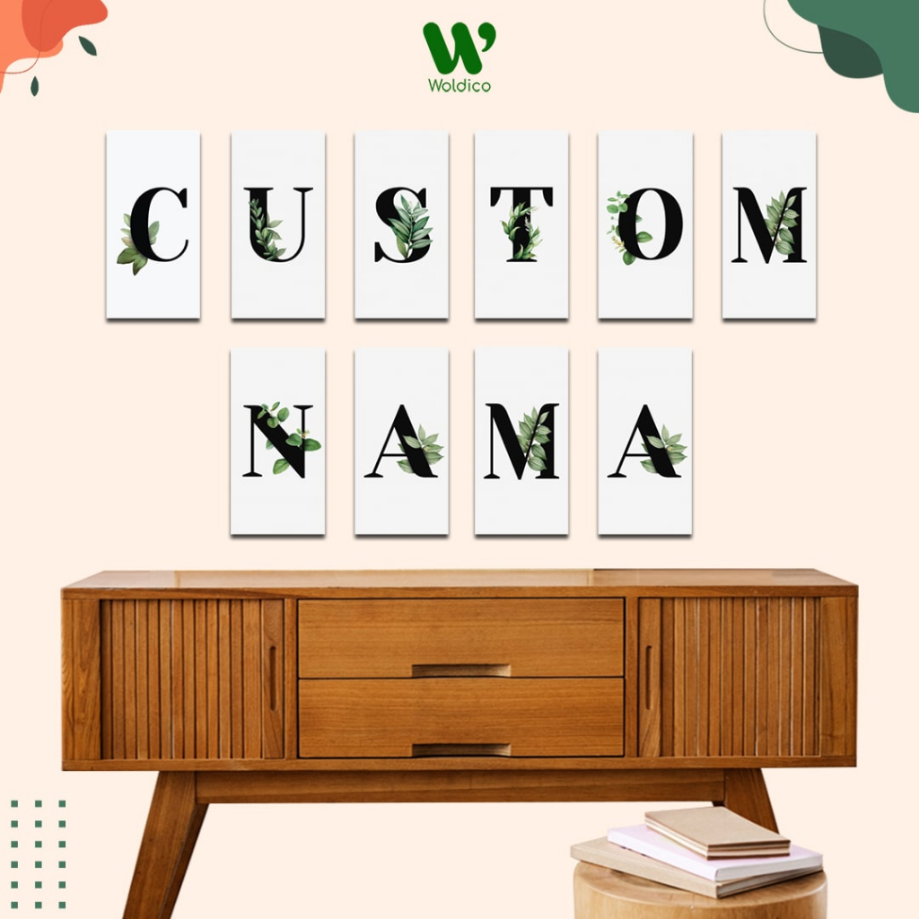 Dekorasi Kamar Anak Wall Decor Custom Huruf