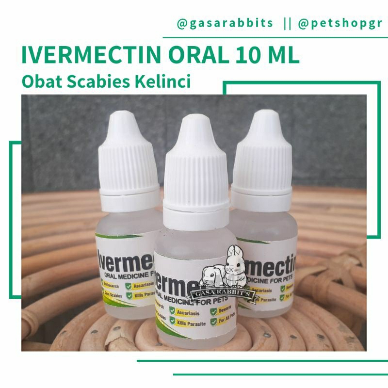 IVERMECTIN ORAL - OBAT SCABIES IVERMECTIN - OBAT KELINCI SCABIES - OBAT SCABIES KELINCI