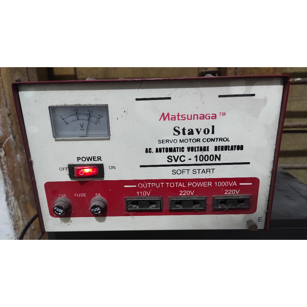 Stabilizer Matsunaga 1000watt 1000 Watt 1000w Stavol SVC-1000N BEKAS NORMAL NO MINUS
