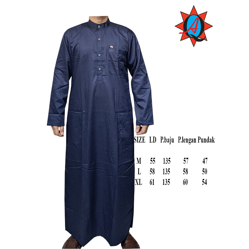 Jubah Pria Dewasa Lengan Panjang Gamis Pria Dewasa Terbaru Koko Pria DewasaJubah Al qadr Koko Al qadr Katun Muslim COD