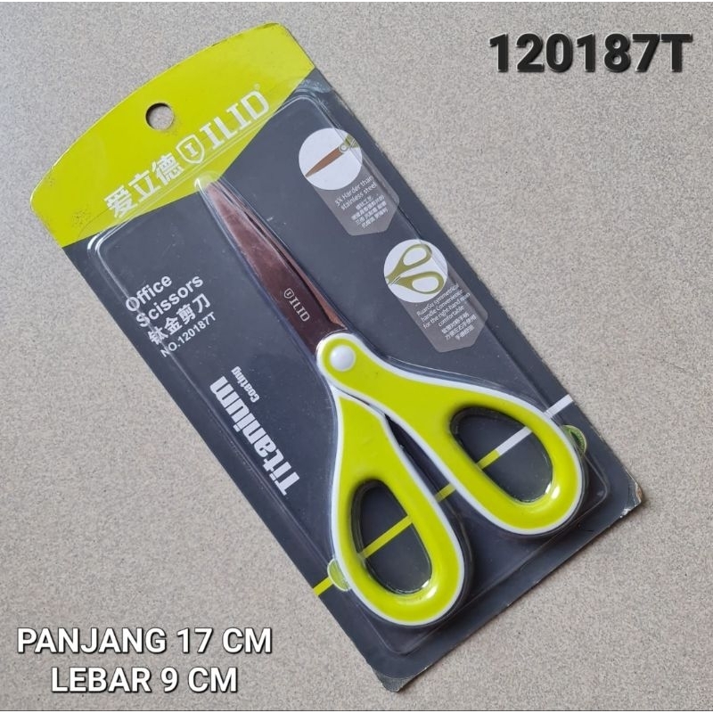 Gunting ILID Office Scissors Titanium 120187T