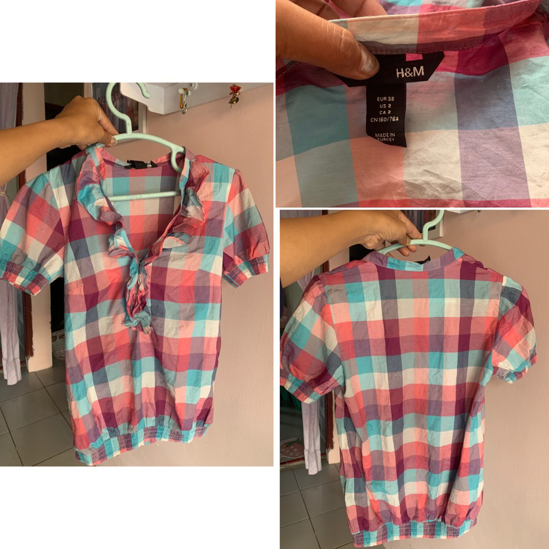Kemeja H&M kotak