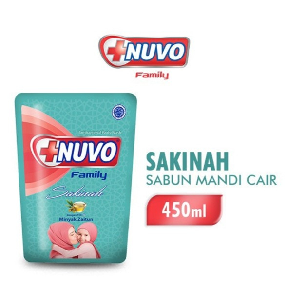 Nuvo sakinah minyak zaitun body wash sabun mandi cair nuvo 400 ml