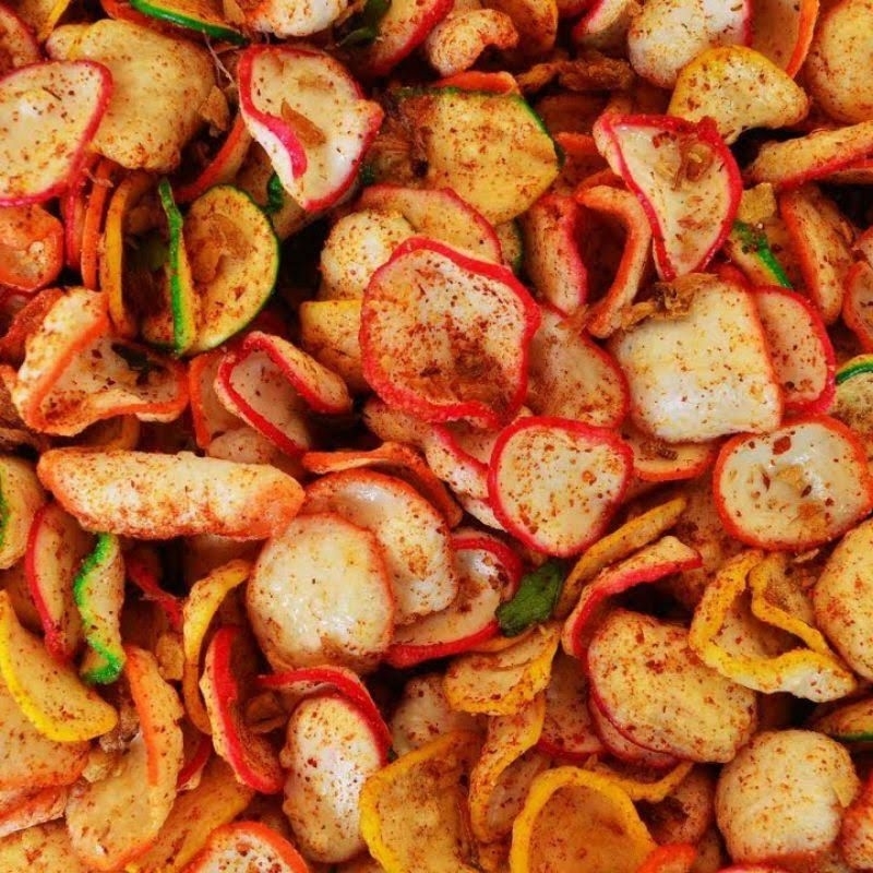 

KERUPUK SEBLAK KERING PEDAS DAUN JERUK NETTO 250 GR