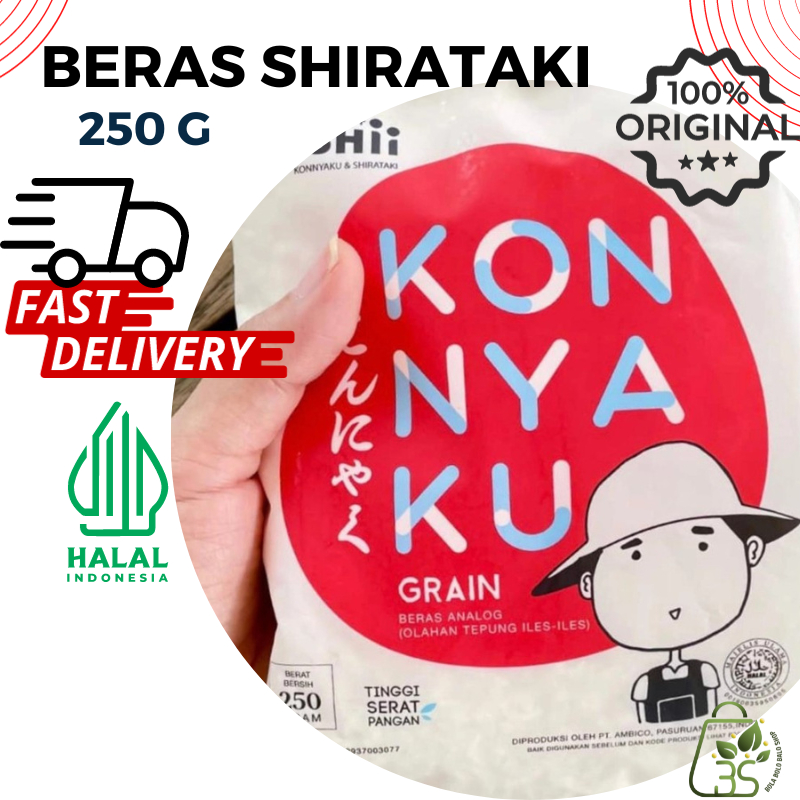 

Shirataki Konnyaku Rice Beras Shirataki - Keto diet - 250 gr